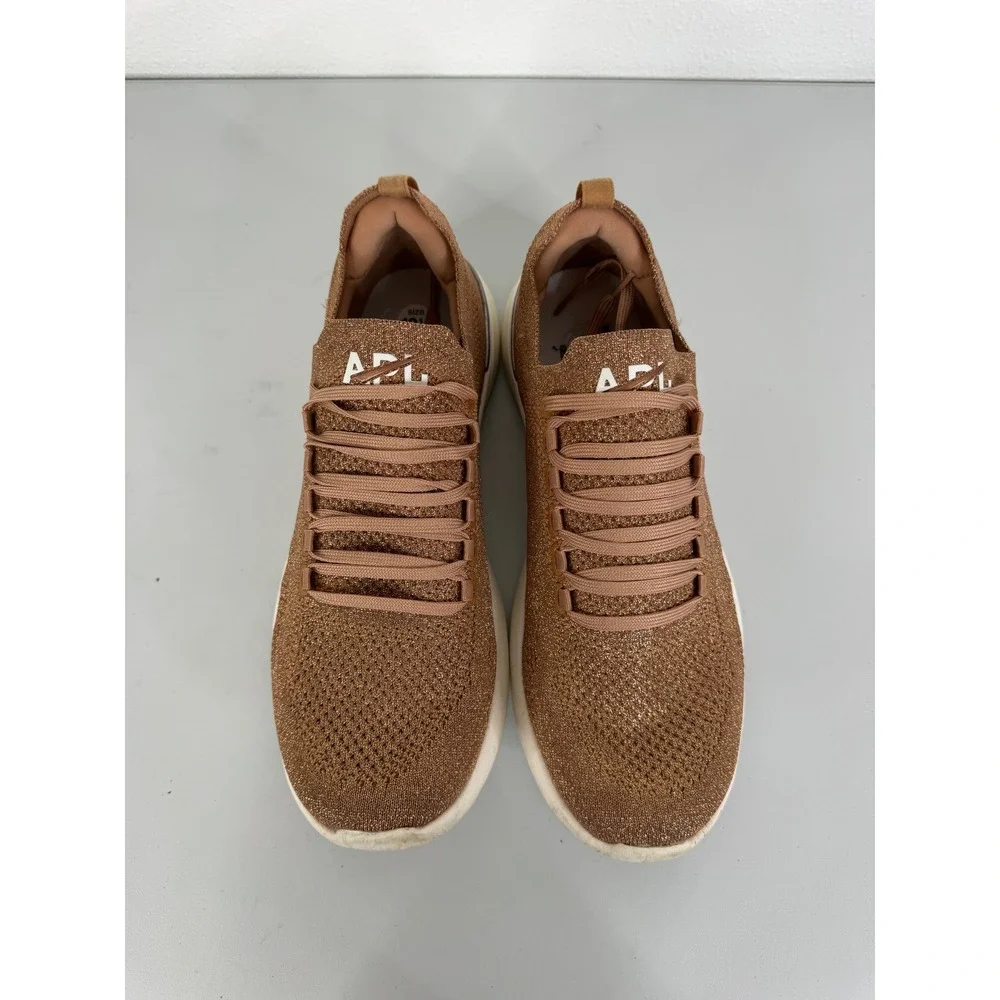APL TechLoom Breeze Womens 10.5 Metallic Rose Gold Copper Running Shoes 0822XC